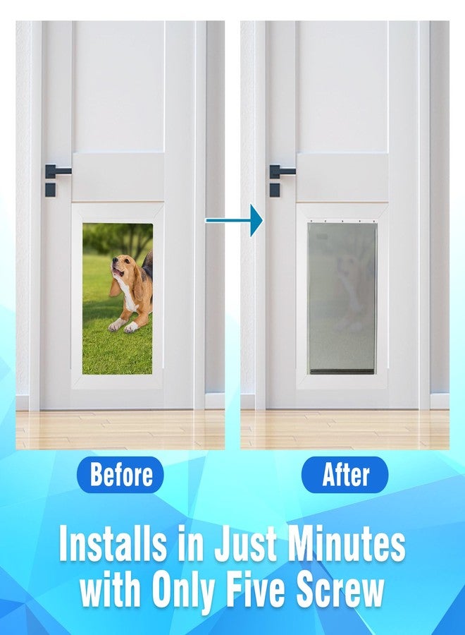 AMZOO Large Replacement Dog Door Flap Compatible with PetSafe Measures 16 7/8” x 10 1/8” PAC11-11039 - Image 5