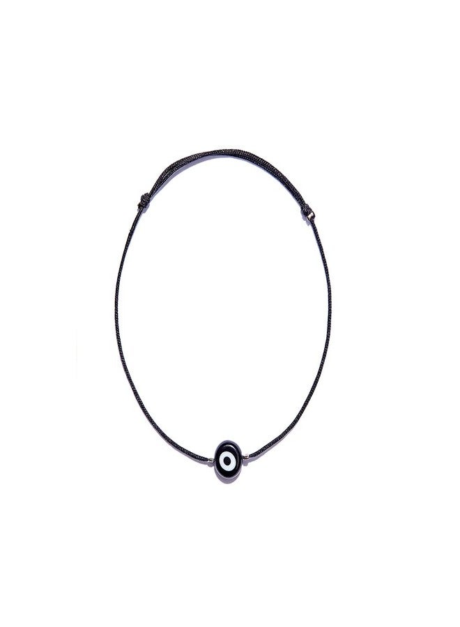NAZ COLLECTION - Handmade Evil Eye Bracelet Black String Kabbalah Protection Hamsa Adjustable Mexican Bracelet Mal De Ojo Luck Amulet for Women Men Family Friends (Black) - Image 1