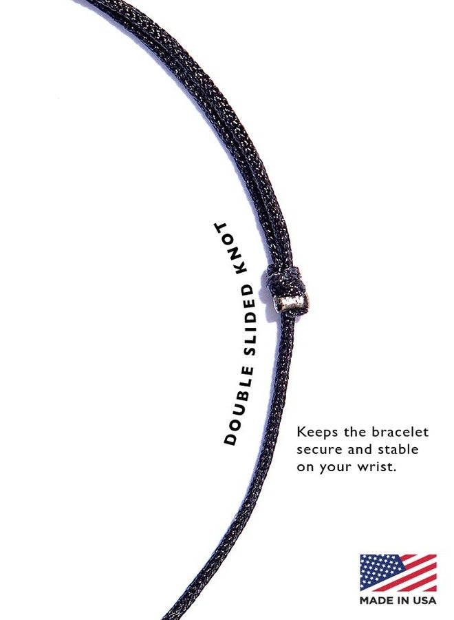 NAZ COLLECTION - Handmade Evil Eye Bracelet Black String Kabbalah Protection Hamsa Adjustable Mexican Bracelet Mal De Ojo Luck Amulet for Women Men Family Friends (Black) - Image 3