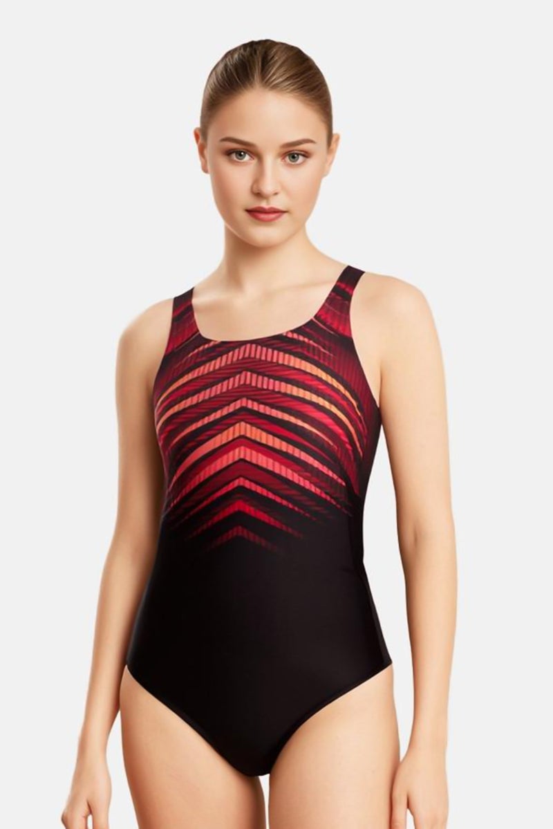 speedo Women One Piece Graphic Print Swimsuit, Multicolor - Image 1
