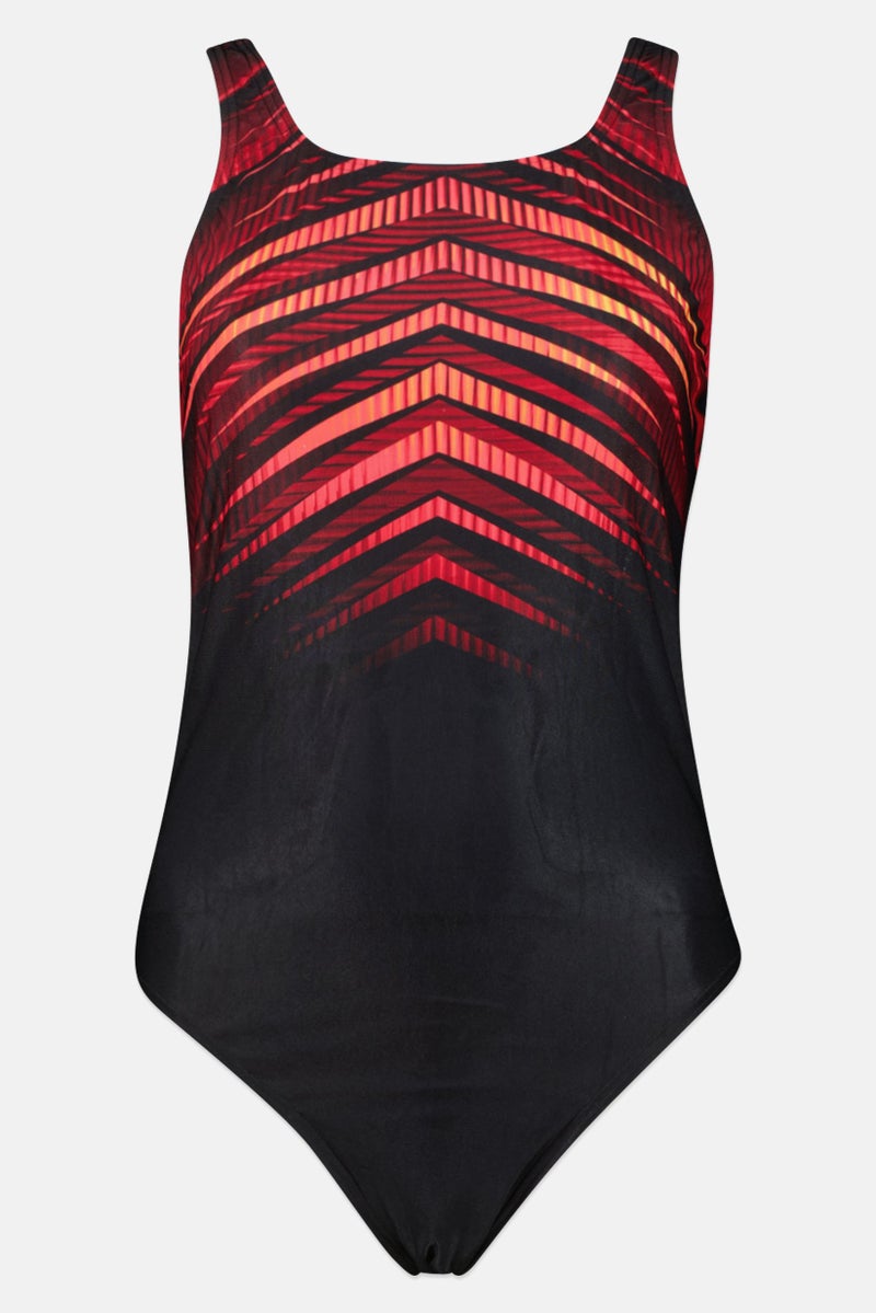 speedo Women One Piece Graphic Print Swimsuit, Multicolor - Image 2
