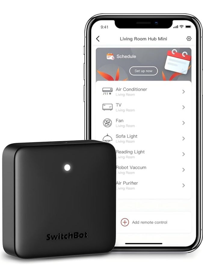 SwitchBot SwitchBot Hub Mini Smart IR Remote – WiFi Universal Control for AC, TV, Smart Home Automation, Works with Alexa, Google Home, Siri  - Image 1