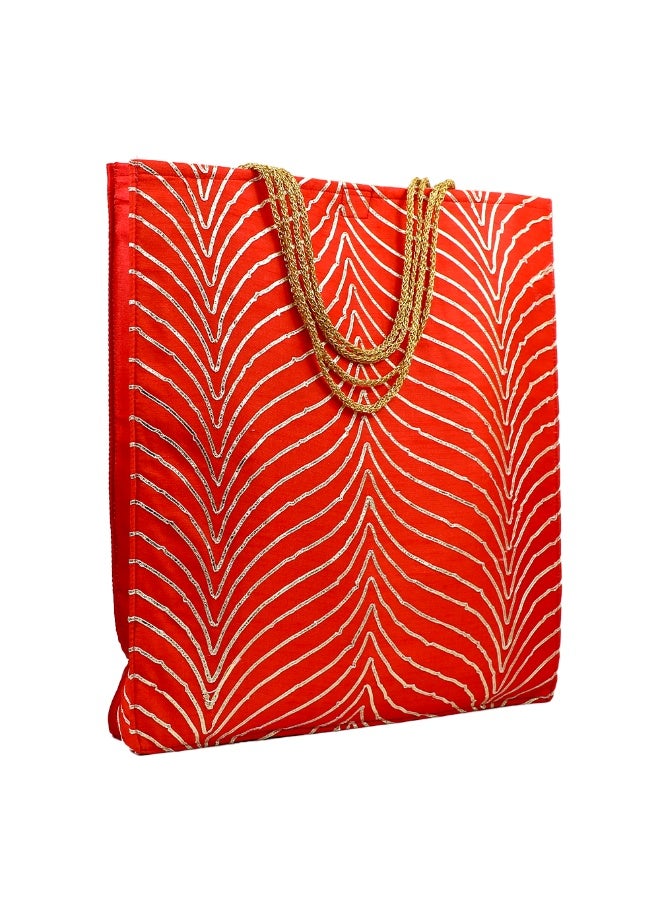 Madhoor Fancy Decorative Potli Gift Bag (Batwa) for Wedding Favours, Jewellery, Coins, Sweets, Pooja Items & Festive Gifting, 38 cm, 1 Piece