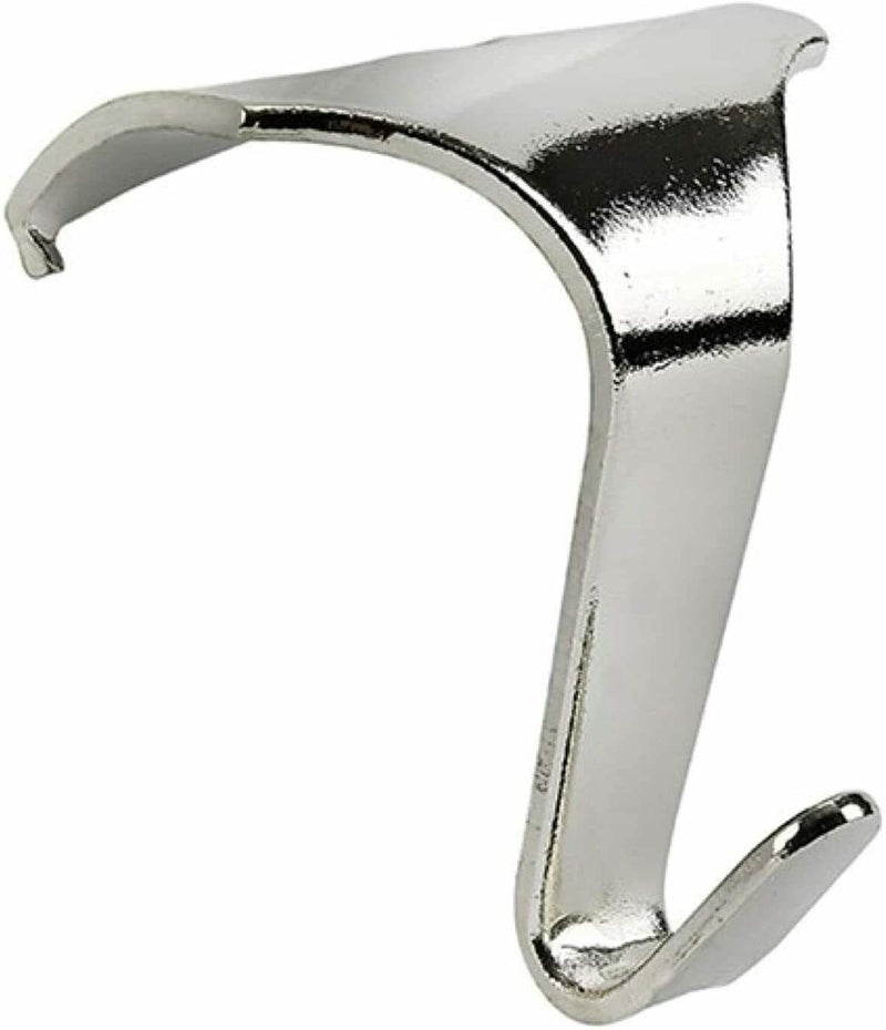 Taskar Silver Chrome Picture Rail Hooks - Contemporary/Heavy Duty (4 Pack) - Image 2