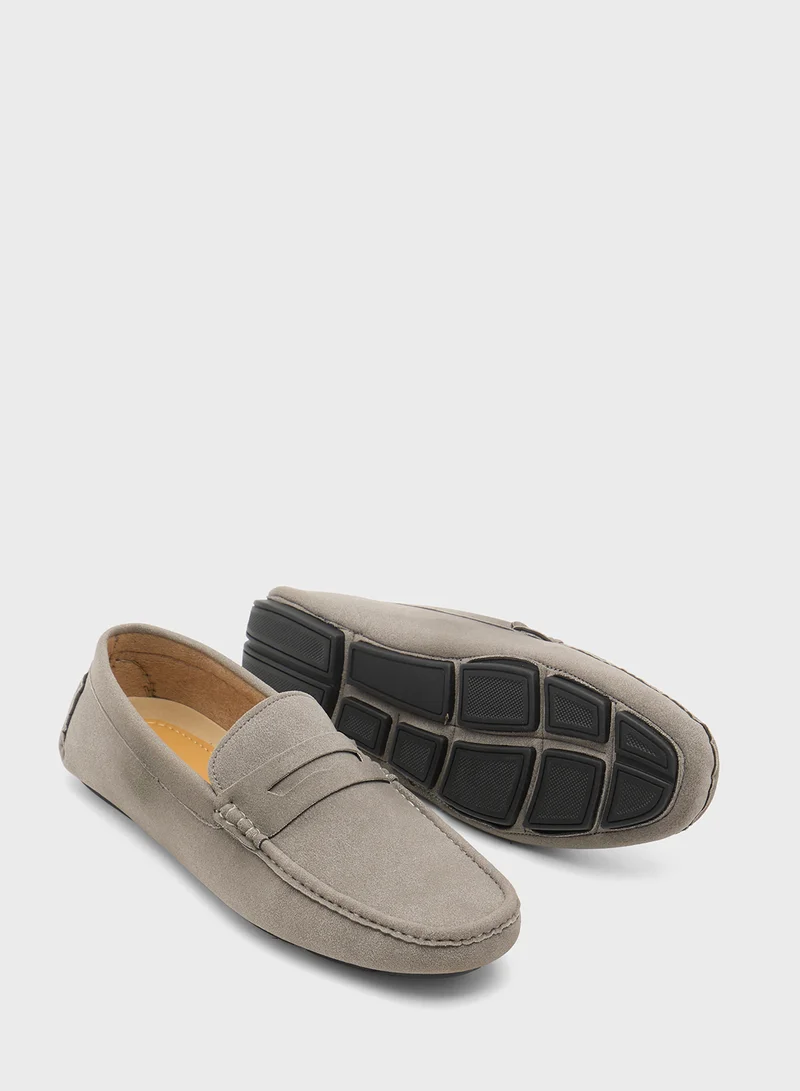 Robert Wood Casual Suede Loafers