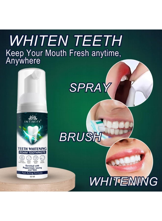 INTIMIFY معجون أسنان رغوي لتبييض الأسنان من إنتيميفاي، 60 مل - Image 3