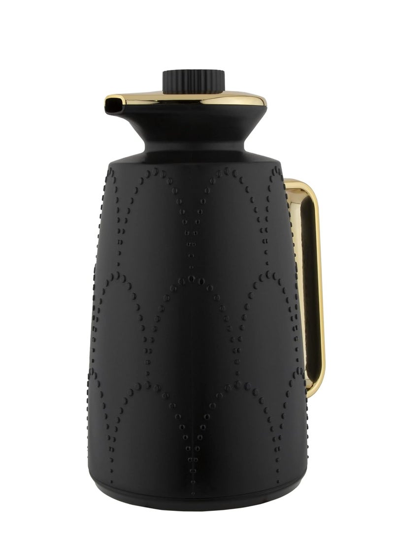 السيف طقم ترامس من السيف للشاي والقهوة اسود 1/1 لتر - Image 2