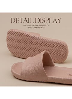 YORGOU Men's and women's bathroom slippers, anti slip quick drying shower shoes, comfortable and soft sole sandals  - Image 1
