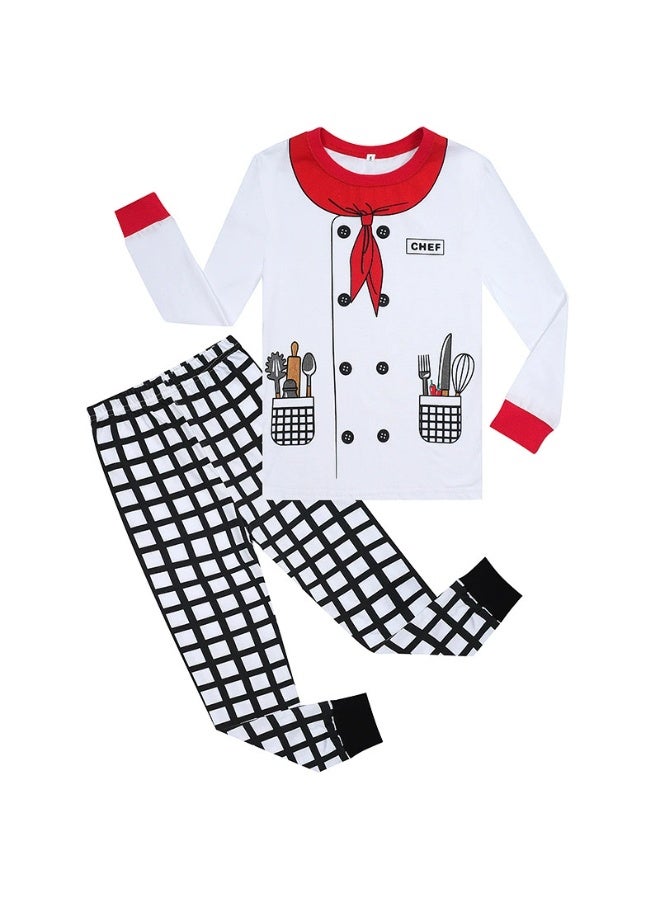 general Halloween boy's glowing pajama set that lights up at night - skeleton costume for role-playing - Image 1