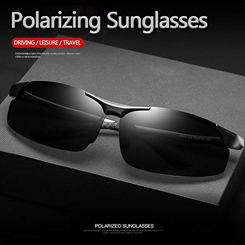 UpaClaire High Definition Polarized Sports Sunglasses for Men UV Protection Metal Frame Unbreakable for Cycling Running Fishing Golf Driving - Image 5