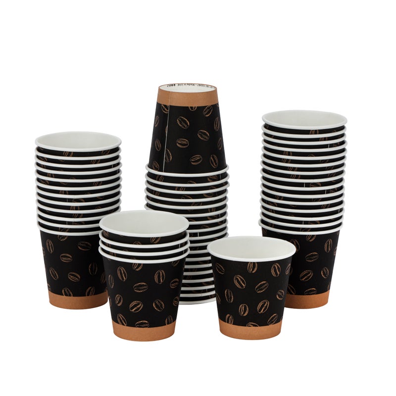 Packwell Paper Cup HD 8 OZ – Disposable Paper Cups | 50pcs × 20 Pack (1000 Cups) | Leak-Resistant, Food-Grade, Eco-Friendly | Ideal for Hot & Cold Beverages - Image 2