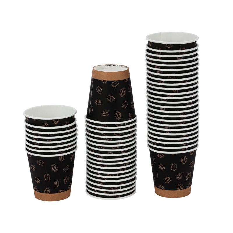Packwell Paper Cup HD 8 OZ – Disposable Paper Cups | 50pcs × 20 Pack (1000 Cups) | Leak-Resistant, Food-Grade, Eco-Friendly | Ideal for Hot & Cold Beverages - Image 5