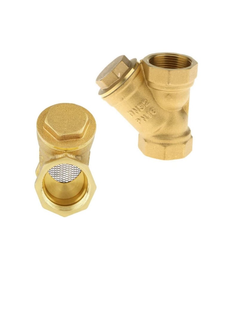 Brass Female Threaded Y Shaped Brass Strainer Filter Valve for Water, HVAC & Plumping Application (1.1/4 Inch) - Image 3