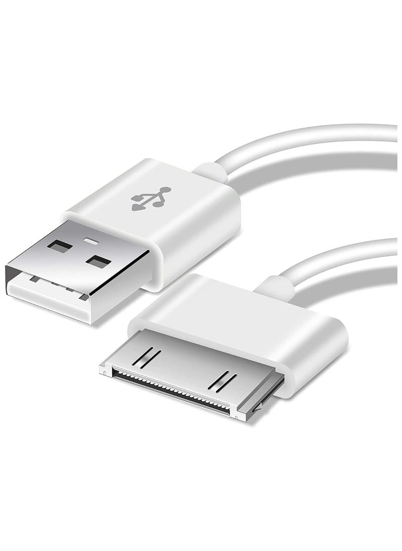 إيروريكس كابل شحن سريع ومزامنة بيانات لأجهزة iPhone 4/4S/3G/3GS، iPad 1/2/3، iPod - موصل 30 دبوس، 1 متر أبيض - تصميم عالي الأداء  - Image 4