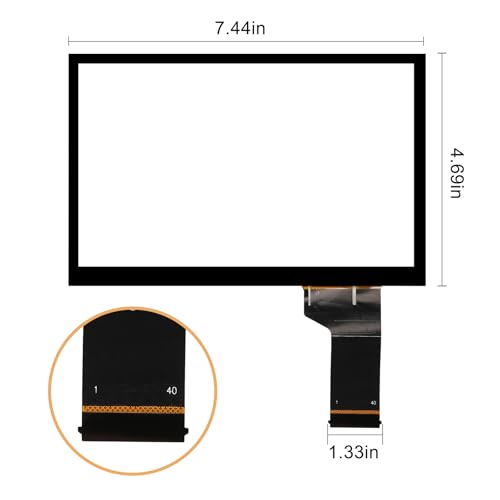 Kixfwpy 6.5" Touch Screen Replacement for 2016 2017 2018 2019 Volkswagen VW Jetta Passat Tiguan Polo Magotan MIB STD2 MIB2 Radio Screen Digitizer Replace# TDO-WVGA0633F00039, TDO-WVGA0633F00045 - Image 2
