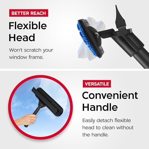 Tyroler Bright Tools Tyroler Professional Window Squeegee for Home, 12"-80" Long Squeegee for Window Cleaning, 2-in-1 Window Cleaning Squeegee Kit, Indoor & Outdoor Window Cleaner Tool for High Windows & Glass (12"-80") - Image 5