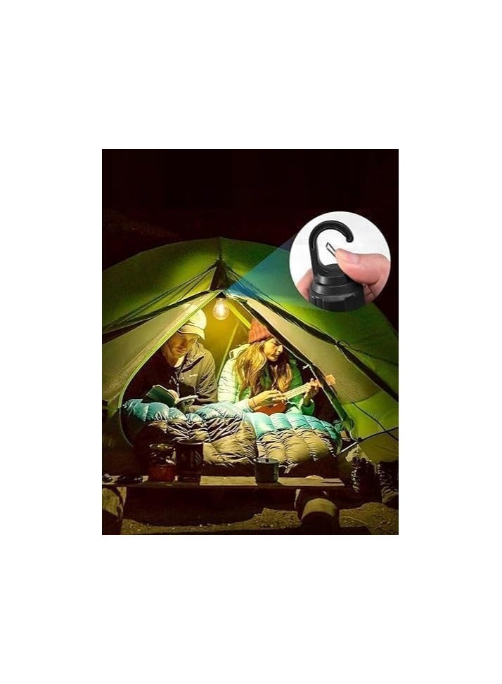 Unbreakable Hanging Clip Bulb Portable & Rechargeable Hanging Light Decorative Hanging Lamp Emergency Working Light for Camping Hiking Indoor Outdoor 3 Lighting Modes Tent Lamp - Image 2