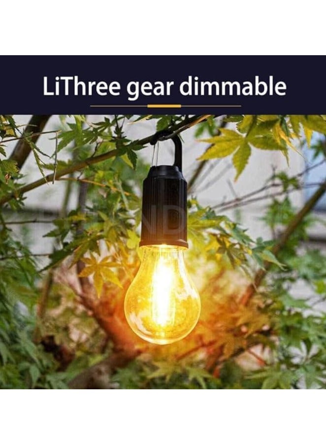 Unbreakable Hanging Clip Bulb Portable & Rechargeable Hanging Light Decorative Hanging Lamp Emergency Working Light for Camping Hiking Indoor Outdoor 3 Lighting Modes Tent Lamp - Image 5