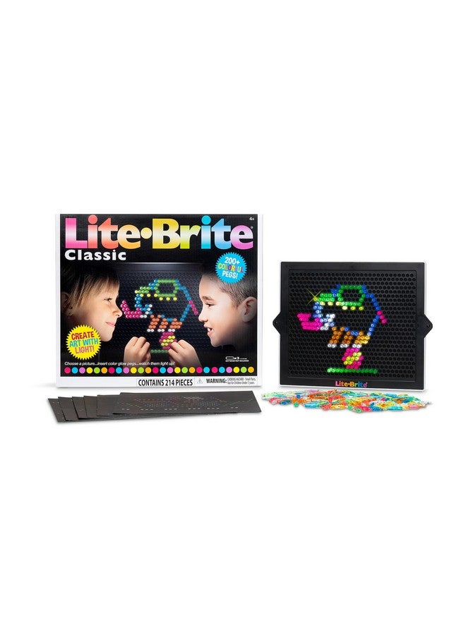Lite Brite لايت برايت كلاسيك، لعبة ريترو المفضلة - اصنع فنًا بالضوء، STEM، تعليمية، عطلة، عيد ميلاد، هدية، أولاد، أطفال، صغار، بنات من عمر 4 سنوات وما فوق - Image 1