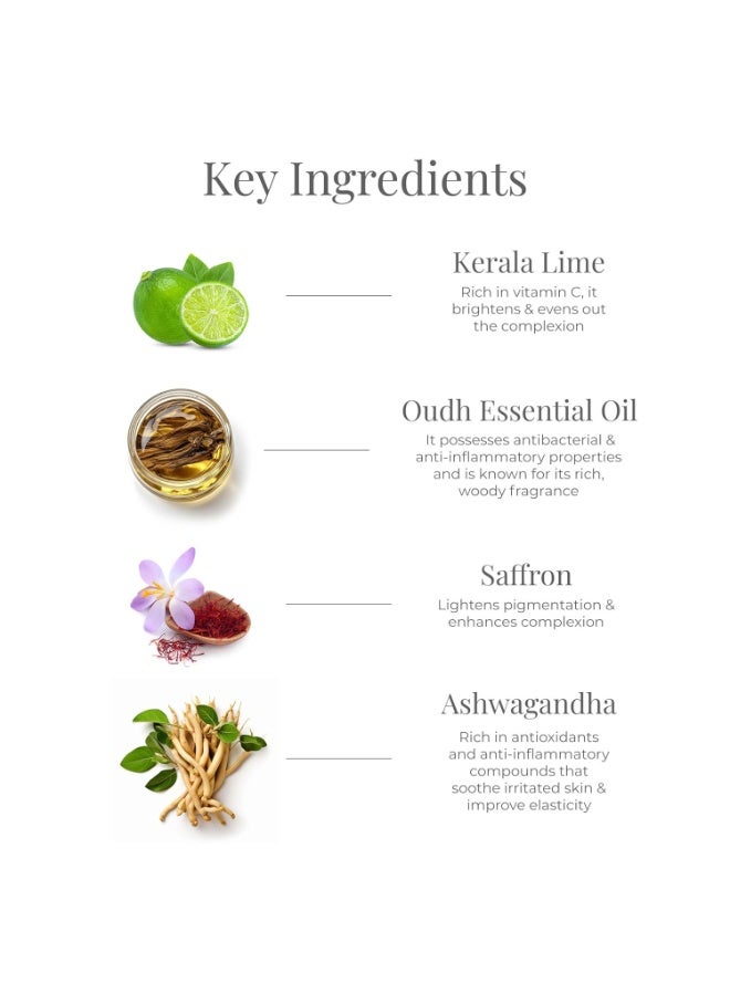 فورست اسينشالز زيت العود بالليمون والزعفران بعد الاستحمام - Image 3