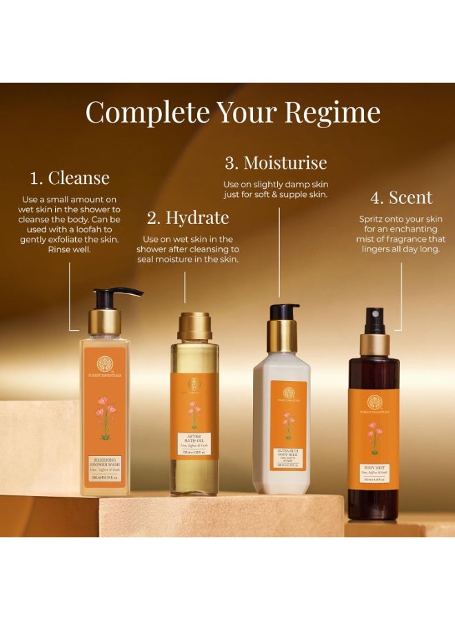 فورست اسينشالز زيت العود بالليمون والزعفران بعد الاستحمام - Image 4