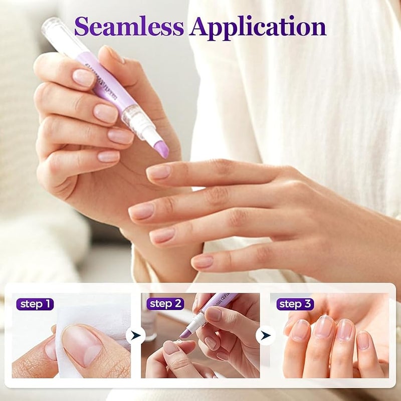 Fauppt 3 in 1 Nail Care Pen Cuticle Oil Pen for Nails, 2026 Upgraded Cuticle Pusher Nail Oil Pen with Ceramic Tip, Moisturize Strengthen Brighten Nails Care (2pc) - Image 3