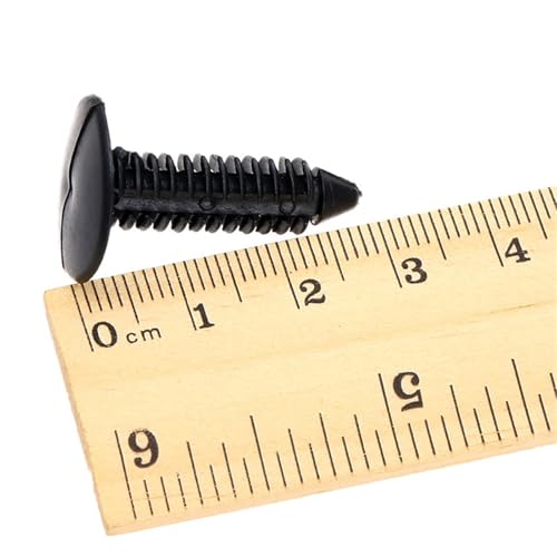 dophee 50Pcs Car Push Pin Retainer Clips, Nylon Universal Auto Door Trim Panel Body Fender Bumper Shield Screws Fasteners Rivet Hood Insulation, Black - Image 4
