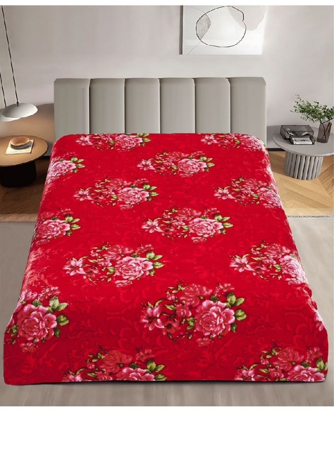 SMART HOME Luxury Double-Sided Winter Blanket - Soft, Silky, and Luxuriously Textured Double-Layer Bed Blanket - 4 kg - 200x230 cm - Heavy Blanket, Textured Blanket, Thick Double-Layer Winter Blanket - Ideal for Sleeping and Winter Furnishings  - Image 3