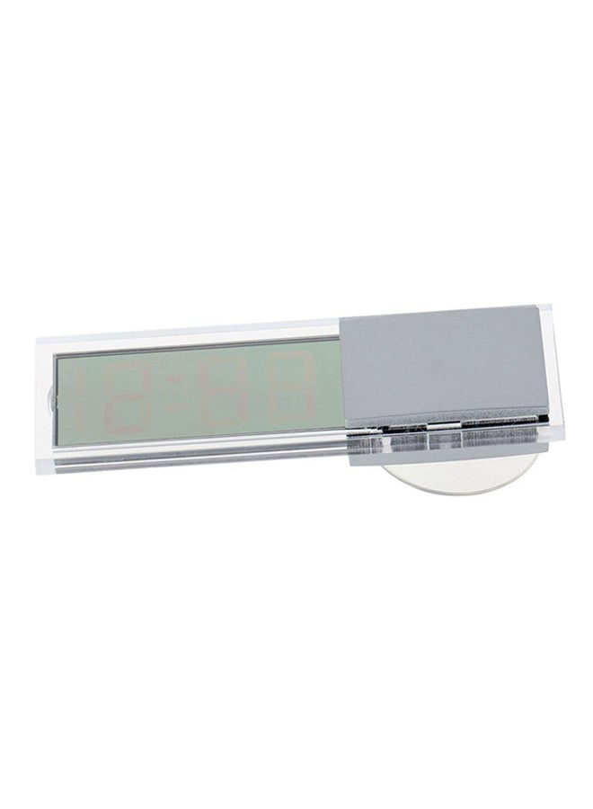 OUTAD LCD Display Digital Electronic Clock With Sticker Silver - Image 2