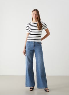LC WAIKIKI Crew Neck Striped Women's Knitwear Sweater  - Image 2