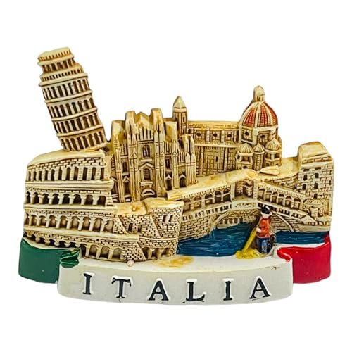 Moira Italy 3D Resin Magnet for Fridge Decoration Travel Souvenir, 1 Piece - Image 1