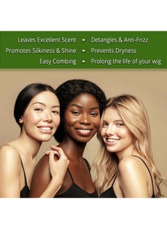 Awesome Wesome Synthetic Wig Shampoo And Leave In Conditioner Spray: Ph6 Premium Set Of 2 Moisturizes Replenishes Revitalizes For Synthetic Wigs. Contains Coconut Oil (7 Fl Oz)  - Image 3