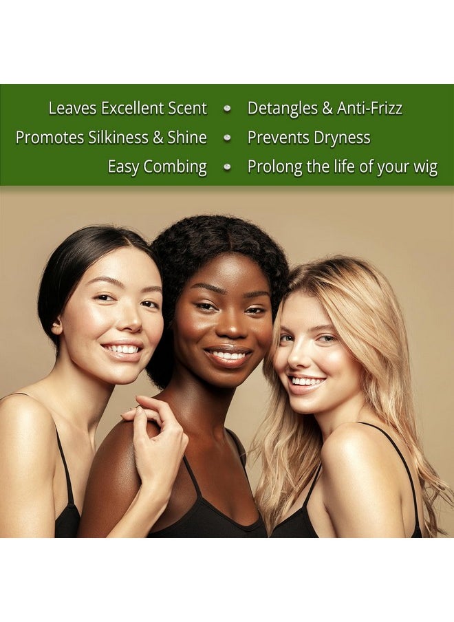 Awesome Wesome Synthetic Wig Shampoo And Leave In Conditioner Spray: Ph6 Premium Set Of 2 Moisturizes Replenishes Revitalizes For Synthetic Wigs. Contains Coconut Oil (7 Fl Oz)  - Image 3