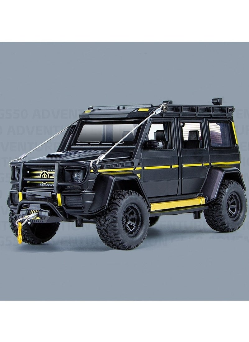 KUYING Explorer Simulation Alloy Car Model Sound Light Echo Childrens Toy 