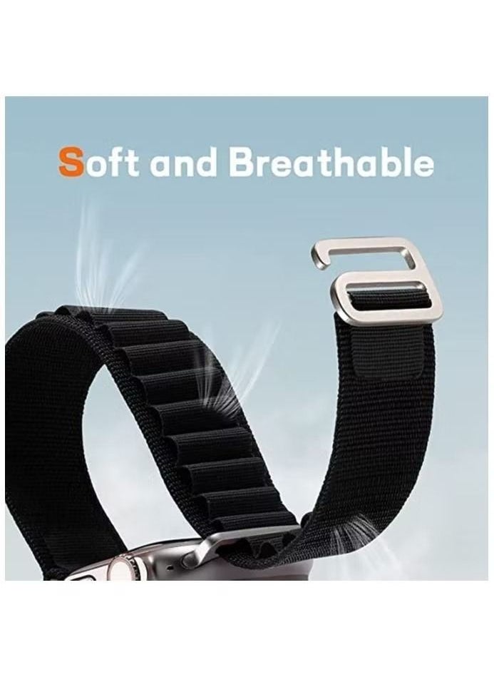 IAF - Apple Watch Alpine Loop Band 49mm/45mm/44mm Nylon Woven Sport Strap Compatible with iWatch Series 8/Ultra/7/SE/6/5/4/3/2/1 - Image 1