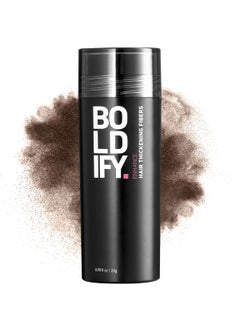 Boldify BOLDIFY Hair Fibers (28g) - Fill In Thinning and Fine Hair for an Instantly Fuller, Thicker Look - 14 Shades for Women & Men - Medium Brown 