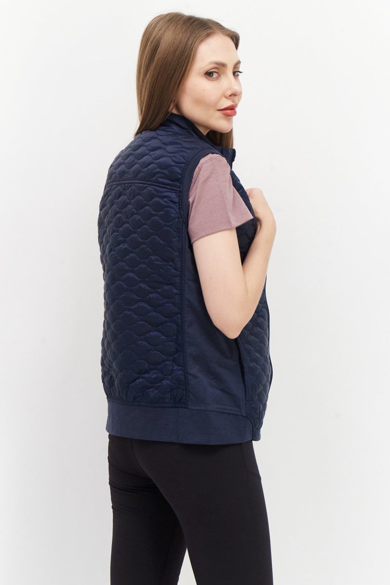 PUMA Women Sportswear Fit Sleeveless Outdoor Vest Jacket, Navy Blue - Image 3