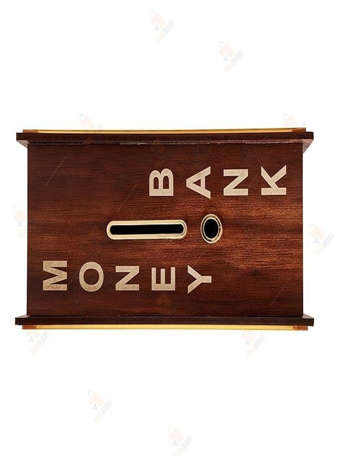 ZEVON Money Saving Box for Adult 100000 - Wooden Money Bank and Money Box for Kids and Adults, Piggy Bank Saver for Women, Men, and Children, Ideal Savings Box with Key for Small Amounts - Image 4