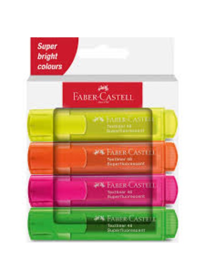 فابير كاستل محفظة FC Textliner 46 Superfluor Basic من 4 قطع (CB) - Image 1