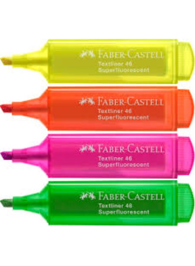 فابير كاستل محفظة FC Textliner 46 Superfluor Basic من 4 قطع (CB) - Image 3