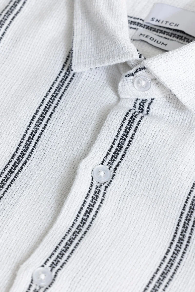 سنيتش Mod Stripe White Shirt