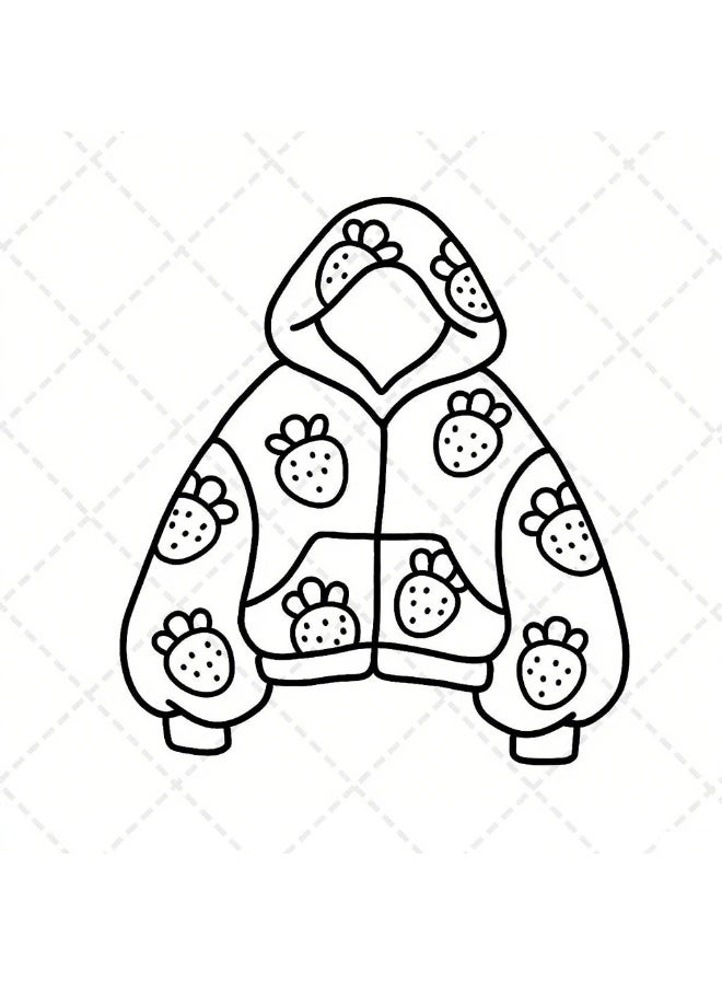 Fashion Vibes: Coloring Book for Adults and Teens, Bold and Easy Designs for Relaxation Featuring Cute Clothing (Bold  Easy Coloring) - Image 3