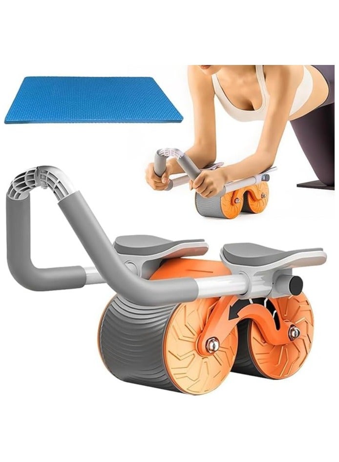 جهاز تمارين البطن مع أذرع دوارة تكتم الصوت للخلف من هاريفار مارت، عجلة تمارين البطن ذات الارتداد التلقائي لتمارين اللياقة البدنية لصالة الألعاب الرياضية المنزلية - Image 1