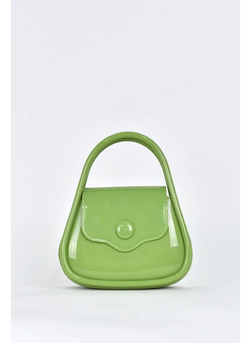 Elatae Women's Shoulder Strap Silicone Crossbody Bag Green 26660