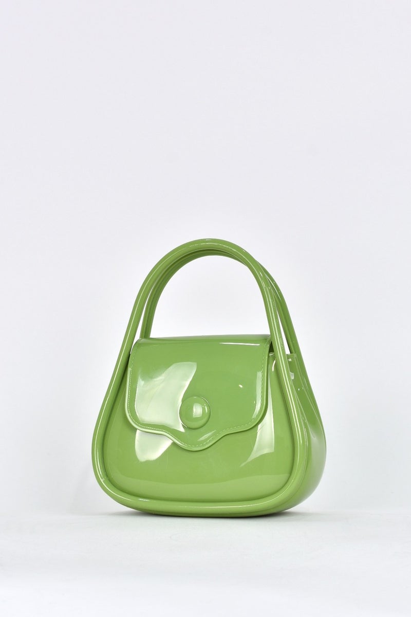 Elatae Women's Shoulder Strap Silicone Crossbody Bag Green 26660  - Image 3