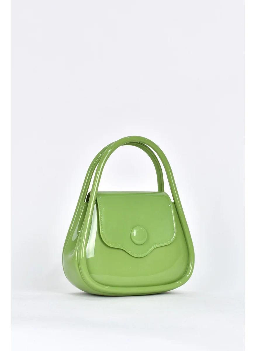 Elatae Women's Shoulder Strap Silicone Crossbody Bag Green 26660