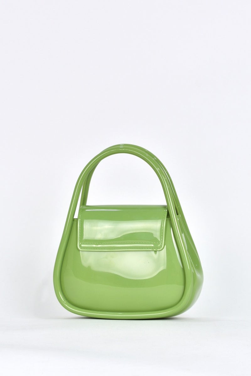 Elatae Women's Shoulder Strap Silicone Crossbody Bag Green 26660  - Image 5