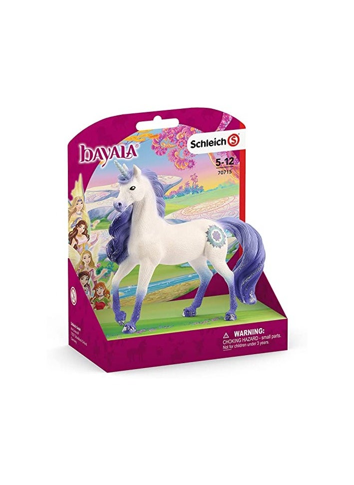 Schleich bayala, Unicorn Toys for Girls and Boys, Mandala Unicorn Stallion Unicorn Figure  - Image 1