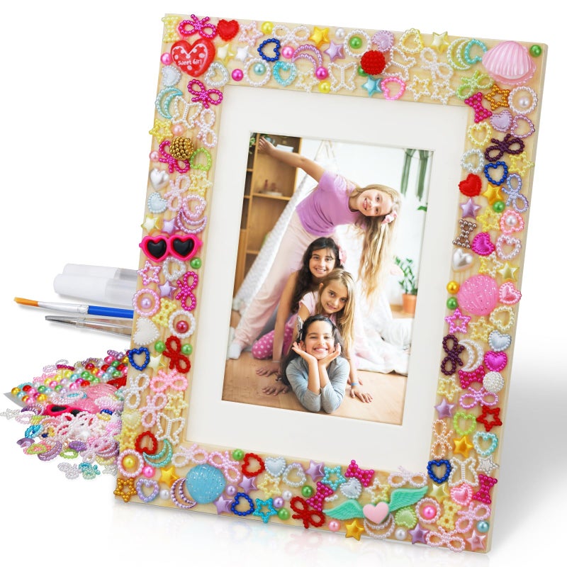 LEJITEKK DIY Picture Frame Craft Kit for Kids Crafts for Girls 812 Tween Girls Gifts 1012 Mosaic Kids Arts and Crafts Ages 68