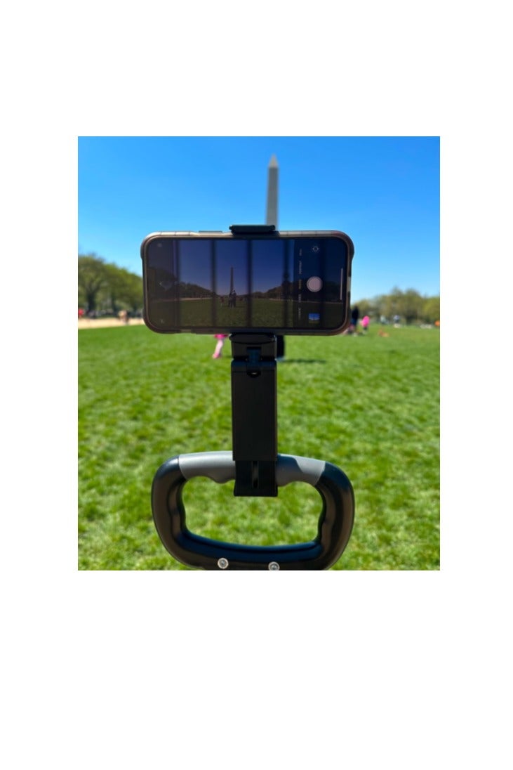 حامل الهاتف الطائر العالمي من بيريلوجيكس – حامل هاتف يدوي للمكتب مع دوران مزدوج بزاوية 360 درجة في اتجاهات متعددة، بحجم جيب للسفر - Image 4